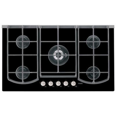 AEG HG995440NB 90cm Gas On Glass 5 Burner Gas Hob in Black